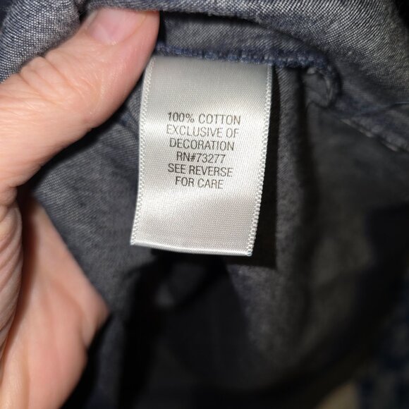 50. Dana Buchman - Denim Dress with Gold Detail- Size 8 - Picture 3 of 7